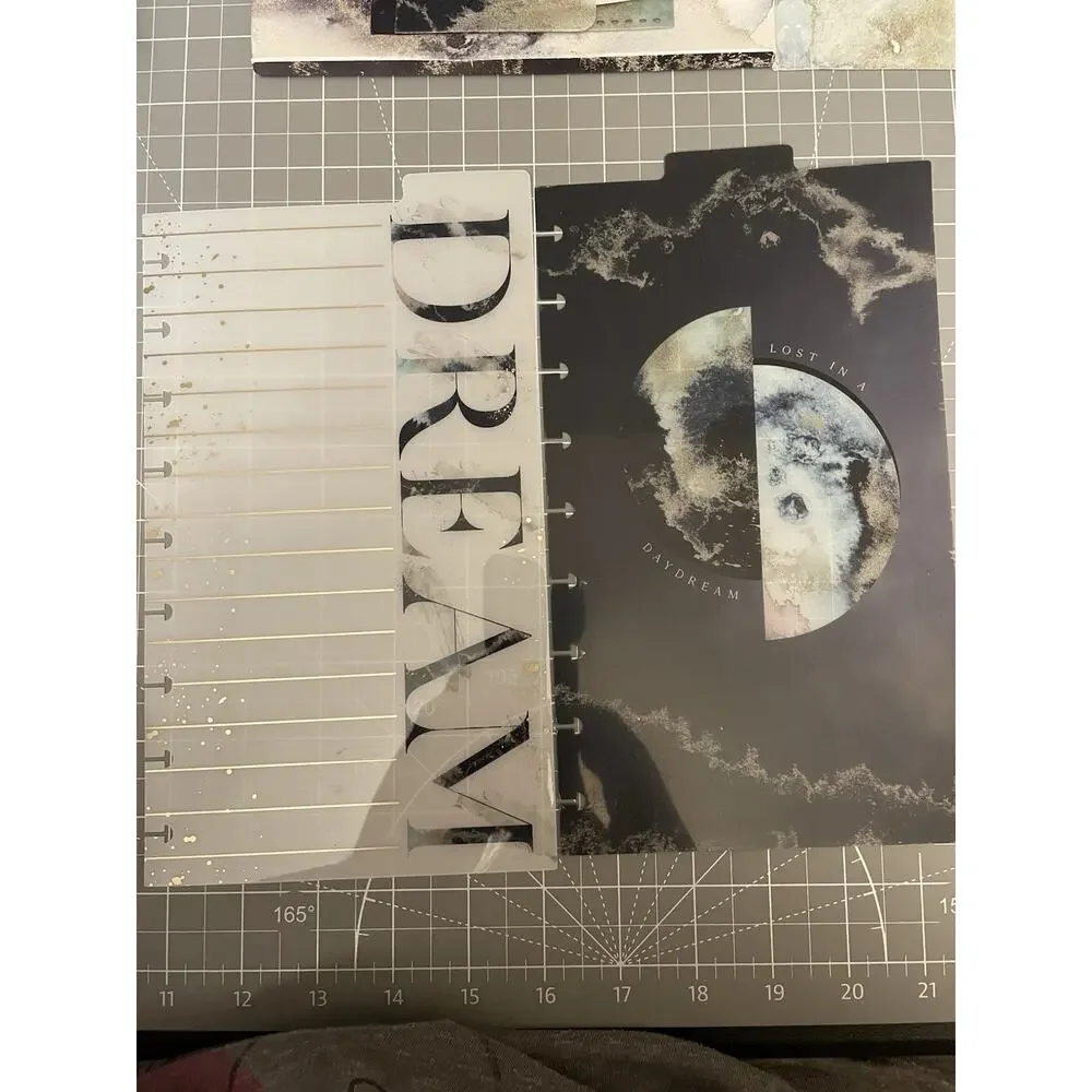 Happy Planner Classic Cosmic Watercolor Companion Set Envelopes, Dashboards